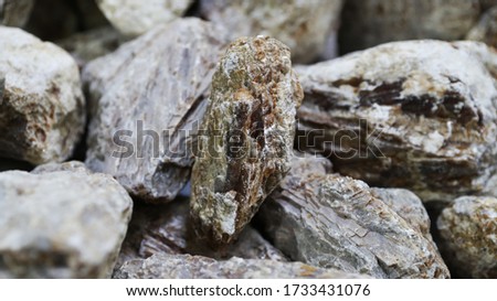 Close-up of the gypsum stone used for building materials