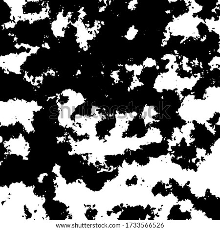 Drawing or illustration of background or texture. Vector in EPS 8 format. Stains. Black and white