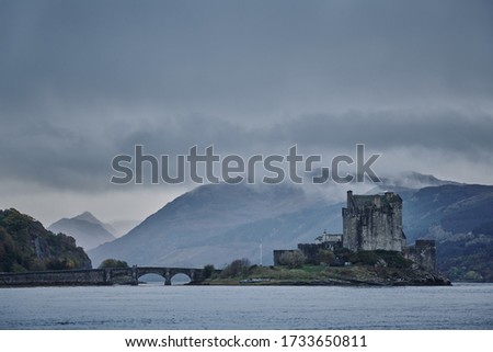 Eilean Donan Castle in Scotland. Autumn, October 2019, Highlands, Uk. Everybody who goes to Scotland, should visit this amazing place.