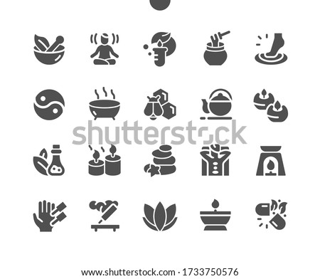 Alternative medicine Well-crafted Pixel Perfect Vector Solid Icons 30 2x Grid for Web Graphics and Apps. Simple Minimal Pictogram Royalty-Free Stock Photo #1733750576