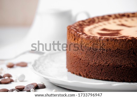 Picture of classical baked cheesecake 