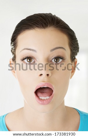 Shocked young woman 