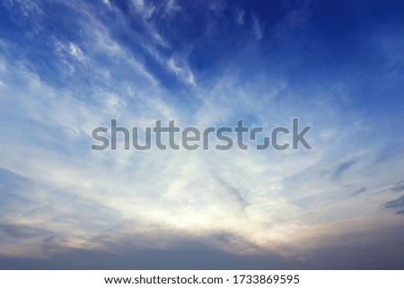 Beutyful blue sky with white cloud 