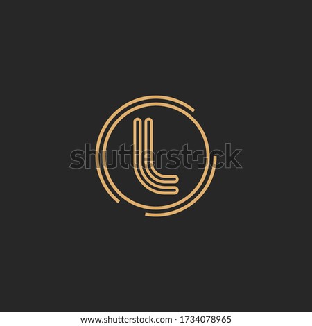 Letter L logo icon flat and vector design template.