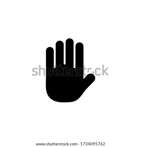 Palm hand icon design template vector isolated illustration