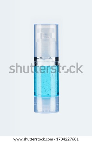 alcohol spray hand sanitizer on light gray background