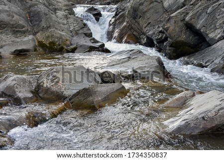 water stream flowing over rocks 
