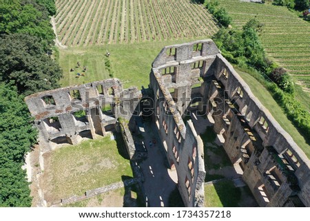 Aerial Drone Photography: Castle Landskron near Oppenheim