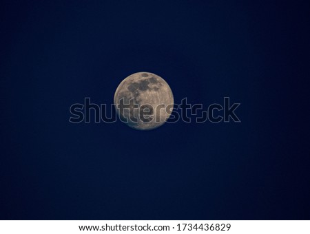 full moon in a dark night