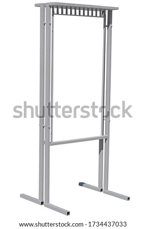 Vertical billboard for commercial advertisements on white background