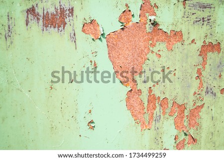 background texture of painted rusty iron