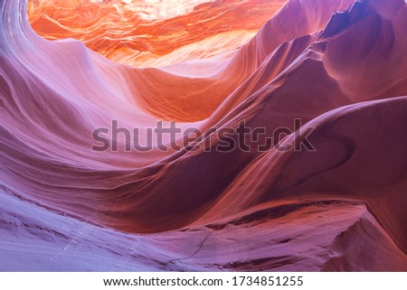 Abstract patterns of Lower Antelope Canyon Page Arizona USA