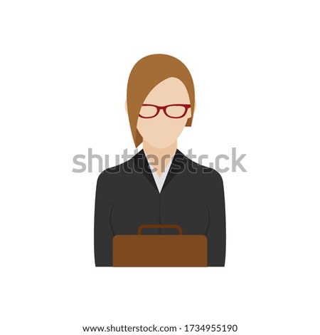 Isolated attorney icon. Professions or occupations icons - Vector