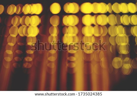 Abstract background with black yellow bokeh, with lines, bokeh background.