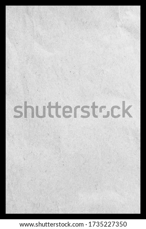 White paper on a black background