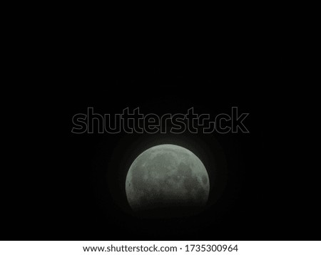 Lunar eclipse moon India west coast