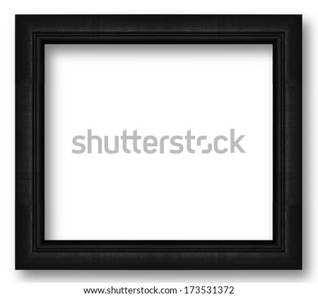 Black frame isolated on a white background.