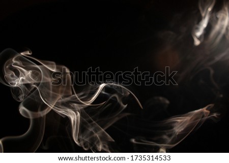 Abstract smoke geometry with black background