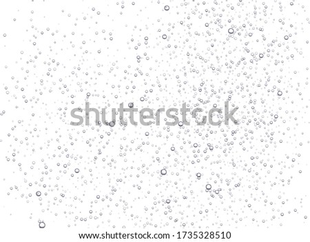 Underwater fizzing bubbles, soda or champagne carbonated drink Royalty-Free Stock Photo #1735328510