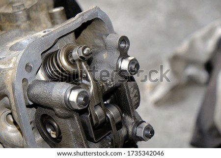 Motorcycle engine nozzle, repair belt