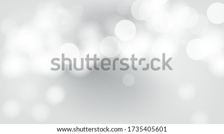 Abstract background bokeh blurred. Bokeh soft gray for graphic banner. Grey background with bokeh circle soft. Soft blur grey light wallpaper. vector EPS.10