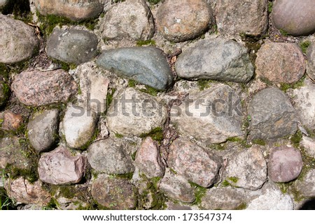 Beautiful photo of old natural stone pavement background