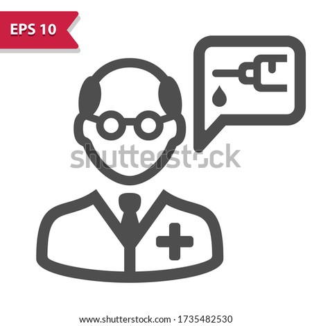 Doctor Icon. Professional, pixel perfect icon, EPS 10 format.