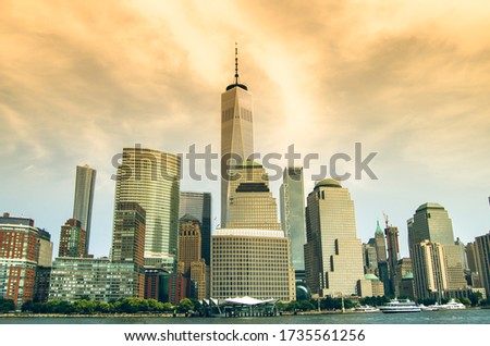 New York City  from the sea level