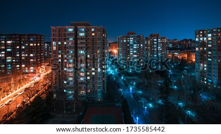 The Beijing City in one night