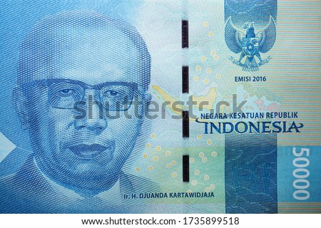Picture of Ir. H. Djuwanda Kartawidjaja on fifty thousand Indonesian money