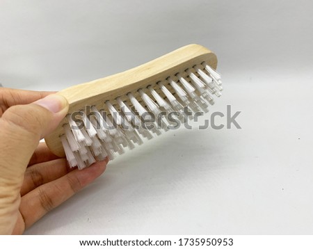 Soft brush isolated on white background