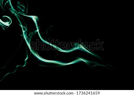 Abstract colorful smoke texture background on black background