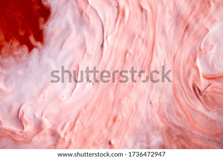 Red coral soft textured painted lather background.