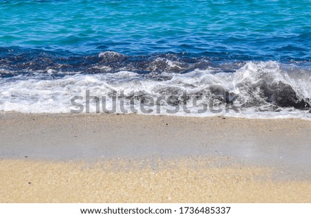 Beautiful peaceful beach and waves