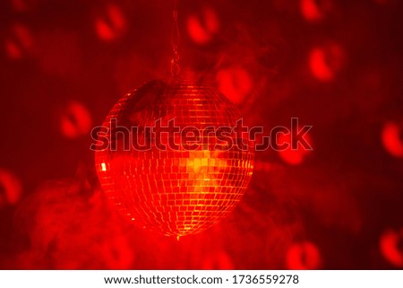 nightclub Disco Ball with ambient light 