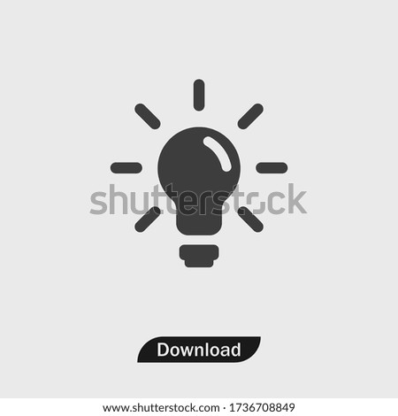 Light bulb icon vector eps 10