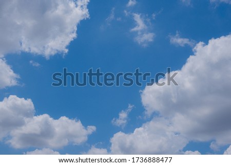 Blue Sky With Clouds abstract background