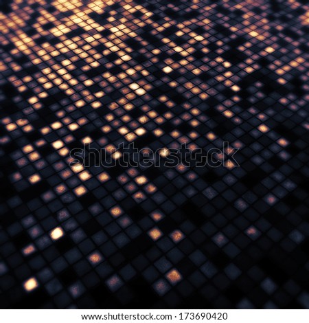Grunge illuminated tiled background