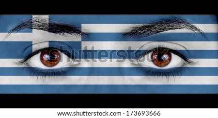 eyes Greece flag