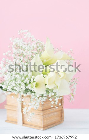 Bouquet of the white calla