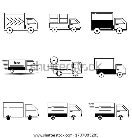 truck delivery icon vector illustration