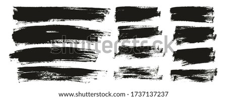 Flat Paint Brush Thin Long & Short Background Mix High Detail Abstract Vector Background Mix Set 