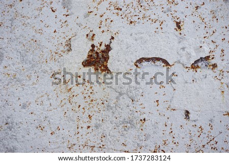 Concrete  old  wall  texture  with  rusty  stain  background.