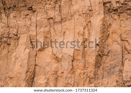 Texture of natural clay in the quarry