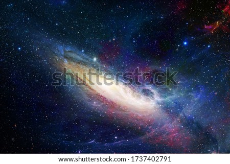 Starry sky. Galaxies and stars in space