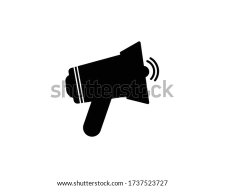 Hand mike icon,advertisement icon,announcement icon, Megaphone icon,simple element illustration can be used for mobile and web