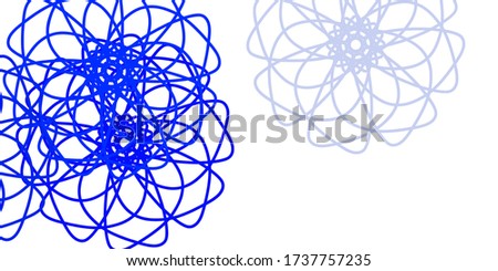 Light blue vector natural artwork with flowers. Simple colored illustration with abstarct flowers. Smart design for wrapping, wallpapers.