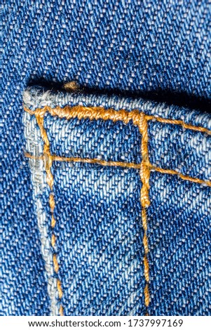 Jeans close up and macro shot