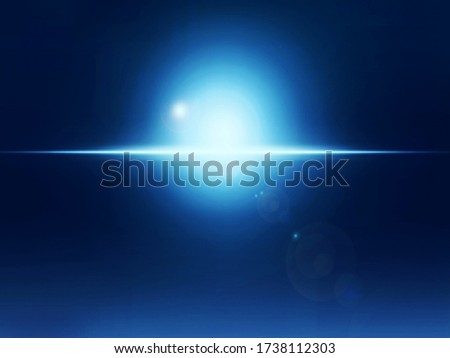 image of lens flare on dark background. blurred concept.