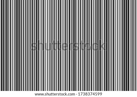 Parallel straight monochrome pattern. Black and white Line halftone pattern with gradient effect. Horizontal stripes. Template for backgrounds and stylized textures. Vector illustration